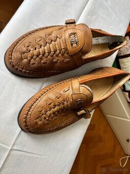 Pánske kožené poltopánky
