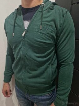 Nová pánska mikina GANT smaragdovo zelená XL