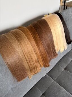 Ruské vlasy surove copy/keratin - 1