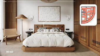 3 izbový apartmán s rozlohou od 81,87 m² do 94,81 m²