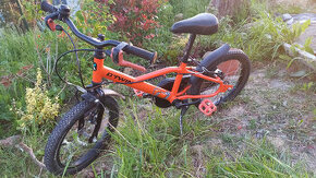 Detsky bicykel 16 btwin oranzovy