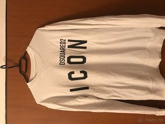 DSQUARED2 white pánska mikinka L/XL