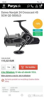 Navijaky Daiwa Crosscast spod 45 SCW 5000