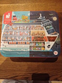 Janod Puzzle Námorná plavba 2v1 100-200 ks