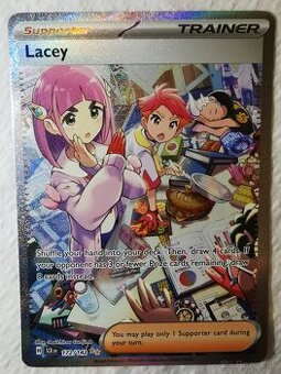 Pokémon karta Lacey Trainer originál v top stave