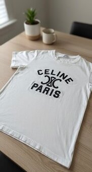 Biele Céline tričko veľkosť M