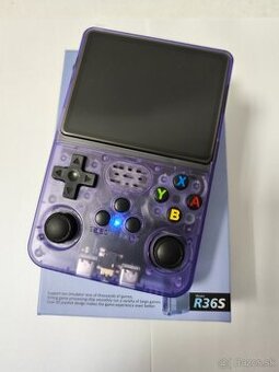Predám novú purpurovú retro konzolu R36S-128GB.