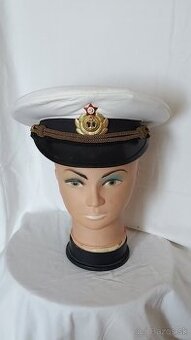 Čiapka. Brigadierka. Uniforma. Námorník Dôstojník. ZSSR. Rus - 1