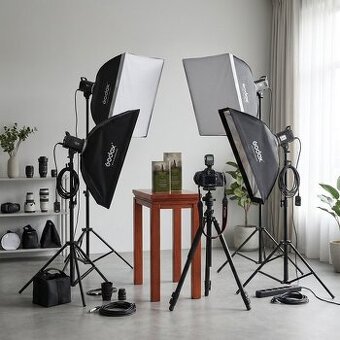 Štúdiová sada bleskov do ateliéru