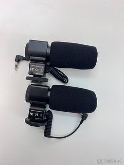 Stereofonický videomikrofón na nahrávanie 3,5 mm jack pre di
