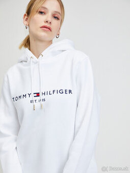 Tommy Hilfiger dámska mikina biela s kapucnou