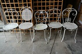 Kované záhradné stoličky