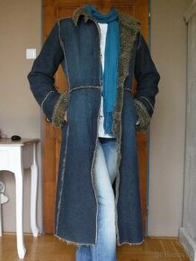 Dámsky rifľový kabát - 1