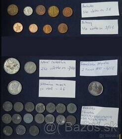 Zbierka mincí - rôzne SVET + Rakúsko numizmatika (doplnené) - 1