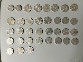 Predám československé mince 1919 - 1992 aj po 1 kuse - 1