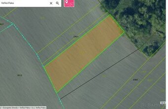 3460m2 pozemok Veľká Paka
