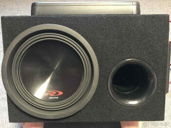 AKTÍVNY SUBWOOFER APINE + ZOSILŇOVAČ ALPINE