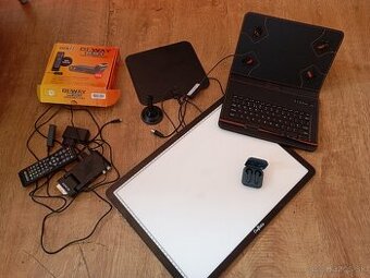 Setobox,anténa na tv, bluetooth klávesnica na tablet , - 1