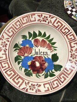 Porcelánové maľované taniere na stenu - 1