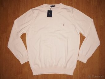 Gant pánsky sveter biely