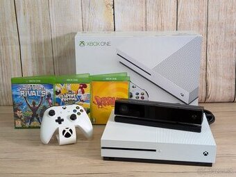 Xbox One S,Kinect, 1 ovládač a 3 pohybové hry v cene
