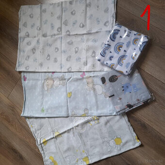 Látkové plienky, deky, osušky, uteráčiky a iné