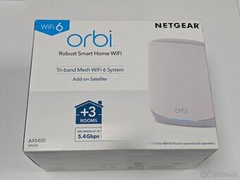 WiFi 6 Mesh WiFi rozširujúci satelit, Orbi RBS760