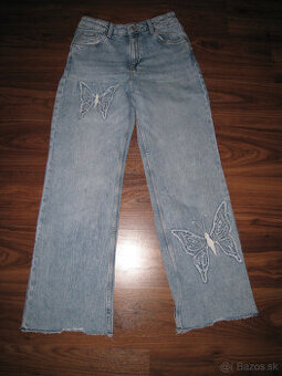 Dievčenské rifle, zn. H&M, veľ. 146 a 152