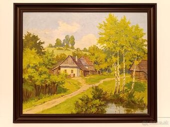 Obraz Josef Těšík, Z Vysočiny, olejomalba 56x63