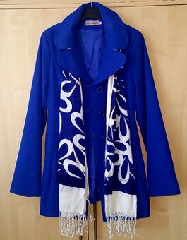 Modrý prechodný kabátik/sako v. 38/40