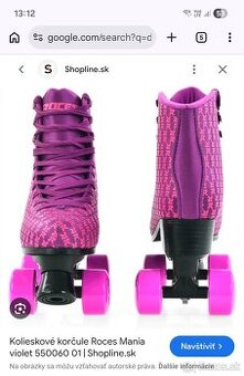 Detské kolieskové korčule dvojradové ROCES