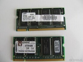 256MB, 512MB, 1GB - DDR, SDRAM pamäte do notebookov a PC