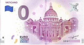 0 euro bankovka - VATICANO / VATIKÁN .