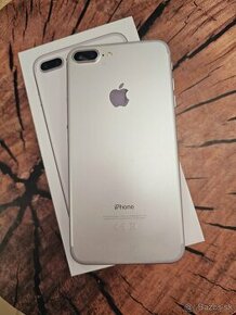 iPhone 7 plus 128 silver batéria 87% originál top stav - 1
