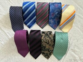 Hodvábne kravaty vrátane držiaka