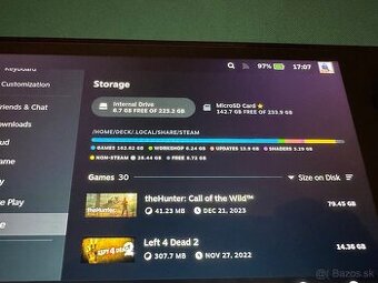 Steam deck LED 256 (+256 sd, púzdro a kryt)