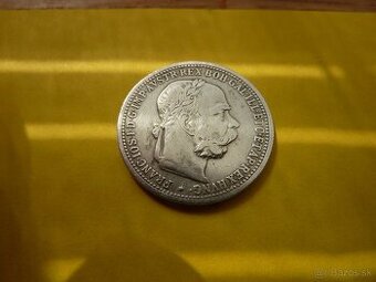R-U vzácna strieborná 1 koruna 1905 bz vo veľmi peknom stave