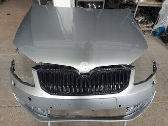Skoda Octavia 3 predna kapota,naraznik,blatnik vo farbe.