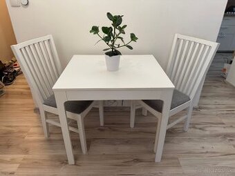 IKEA EKEDALEN stol + NORRNÄS stoličky