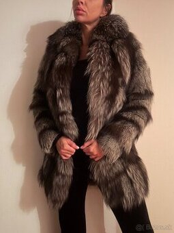 Luxusný pravý kožuch z polárnej líšky XS