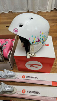 ROSSIGNOL lyže,ROSSIGNOL prilba,ROCES lyžiarky,ELAN palice