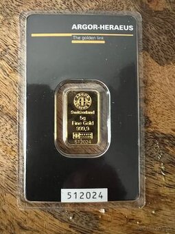 Investične zlato 5g argor-heraeus