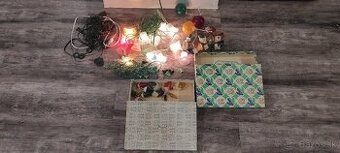 vianočné osvetlenie, retro,  Zlatokov  na diely