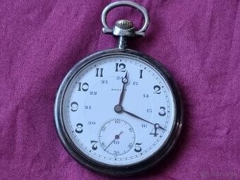 Strieborné, vreckové hodinky,Zenith.