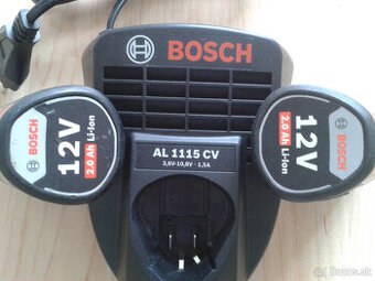 Bosch nabijacka + 2 baterky
