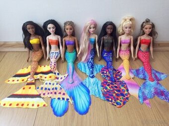 Bábiky Barbie morské panny - 7 ks