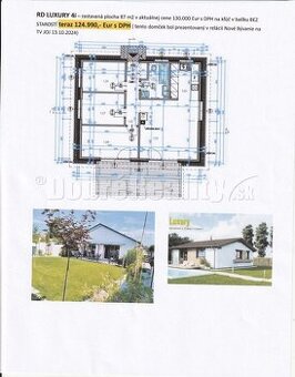 AKCIA VÝSTAVBA: 4-izbový nízkoenergetický drevodom Luxu