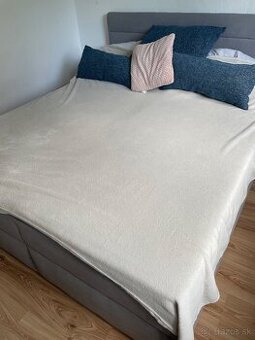 🛏 Čalúnená posteľ s matracmi a úložným priestorom – 180x200