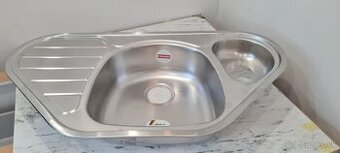 FRANKE Drez rohový SKX 651 E 960 x 500mm nerez