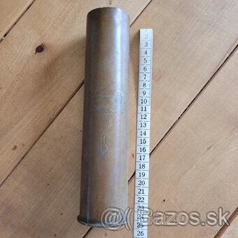 vojenská tepaná nábojnica 2 ww - 1